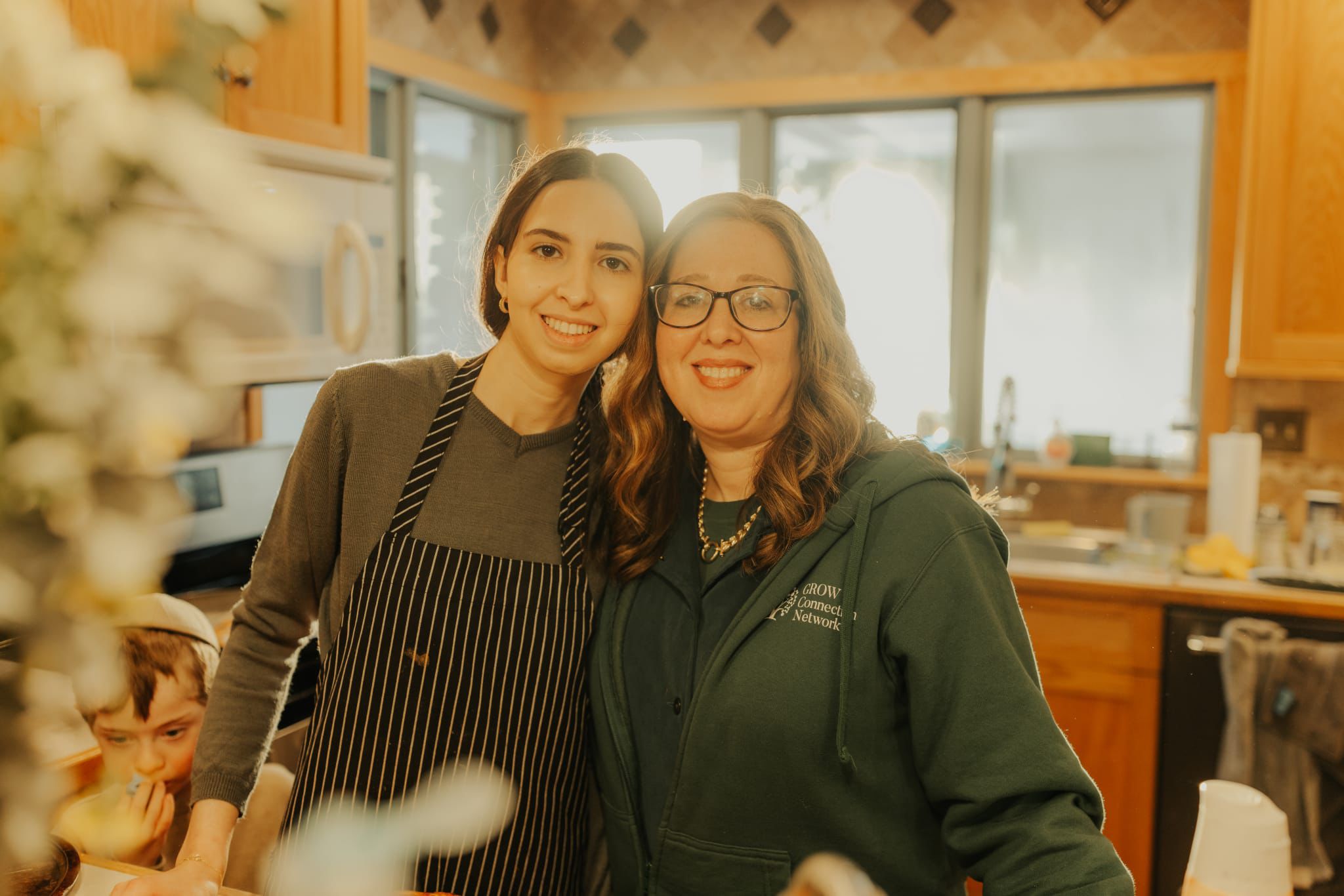 In the kitchen